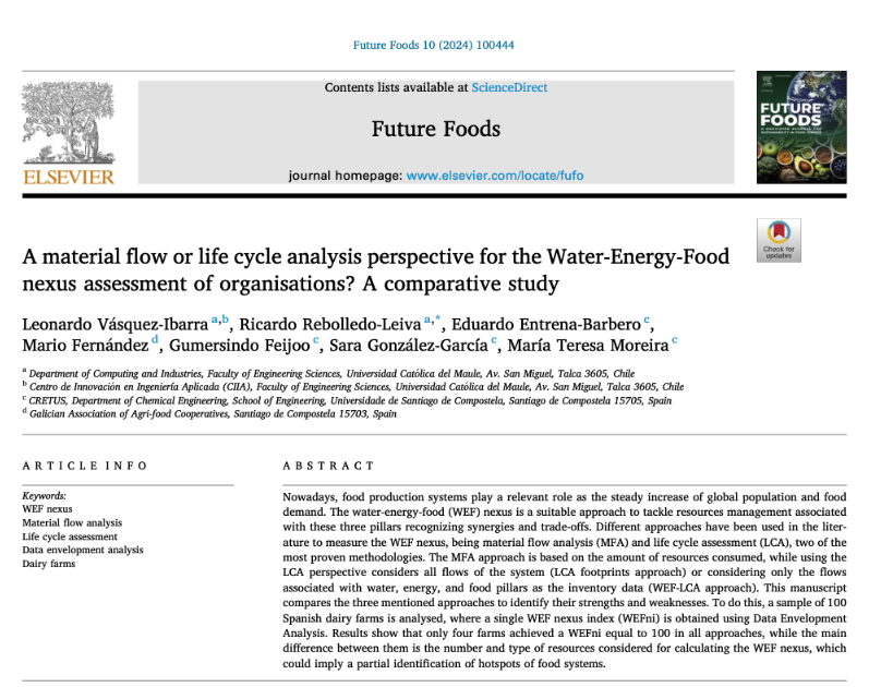 A material flow or life cycle analysis perspective for the Water-Energy-Food nexus assessment of organisations? A comparative study